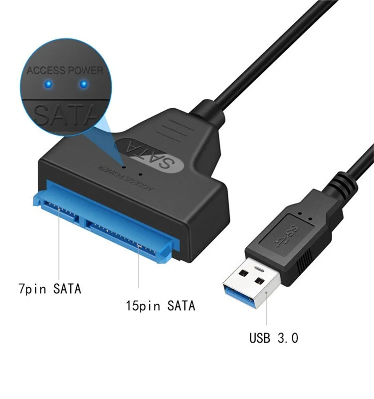 New 3.0 To USB 2.5" Disque Dur SATA III Disque Dur Câble Adaptateur Pour SATA 3.0 ssd&hdd 