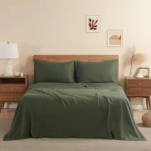 Oeko-Tex Certified Breathable Waffle Weave Bedding Set100% Linen 100% Duvet Cover and Pillowcase with Zipper Closure