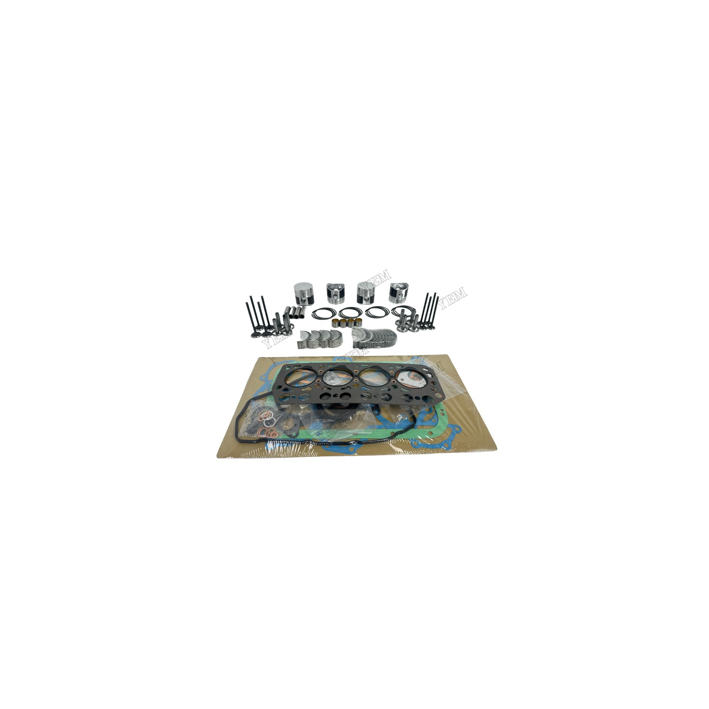 For Mitsubishi K4C Repair Kit With Piston Rings Bearing Valves Cylinder Gaskets Engine Parts Factory