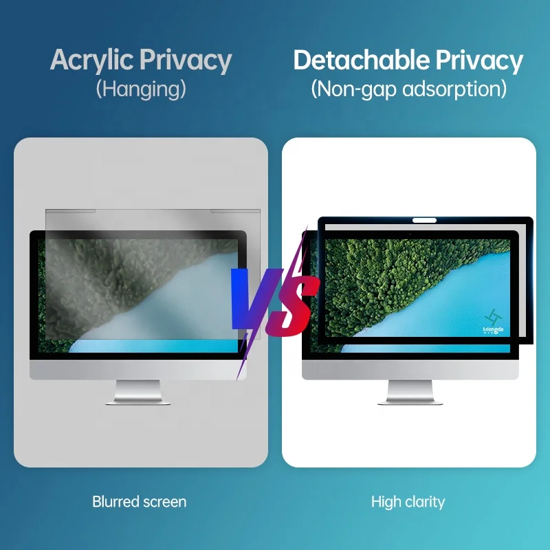 LFD 10 Removable Sealant Magnetic Suction Privacy protection Monitor Accessories for imac 27 Computer 2020 Screen Protector - Image 6
