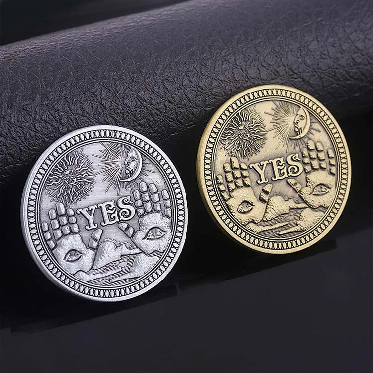 Metal Craft Commemorative Coin Yes or No Souvenir Collectible Challenge Coins
