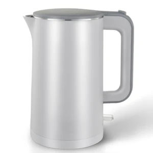 Electric Kettle 1.5L Double Wall 304 Stainless Steel Electric Kettle for  Boiling and  Boil-dry protection