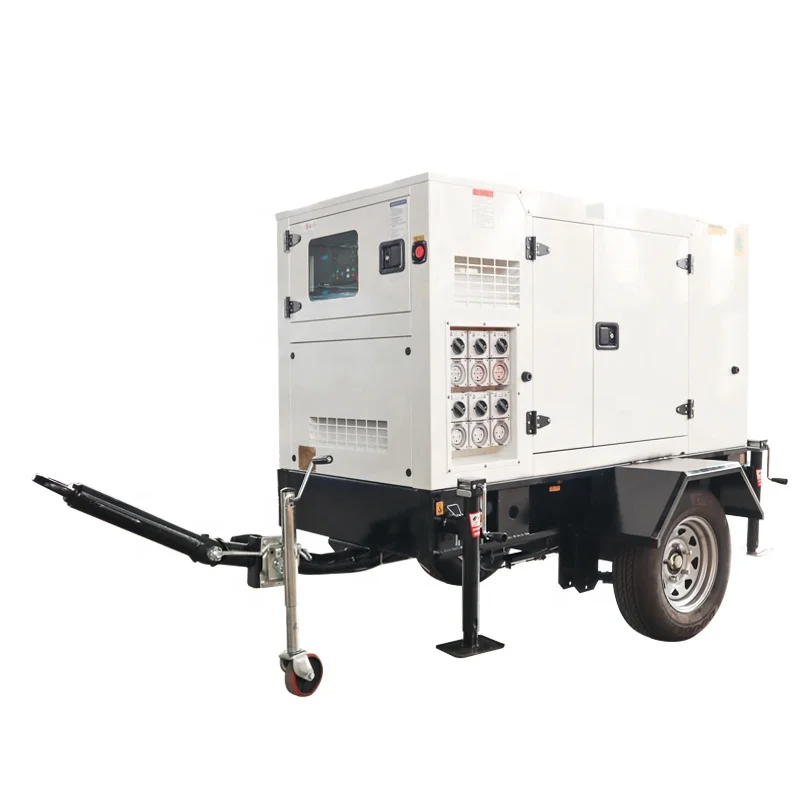 Movable Trailer Type Silent Diesel Generator