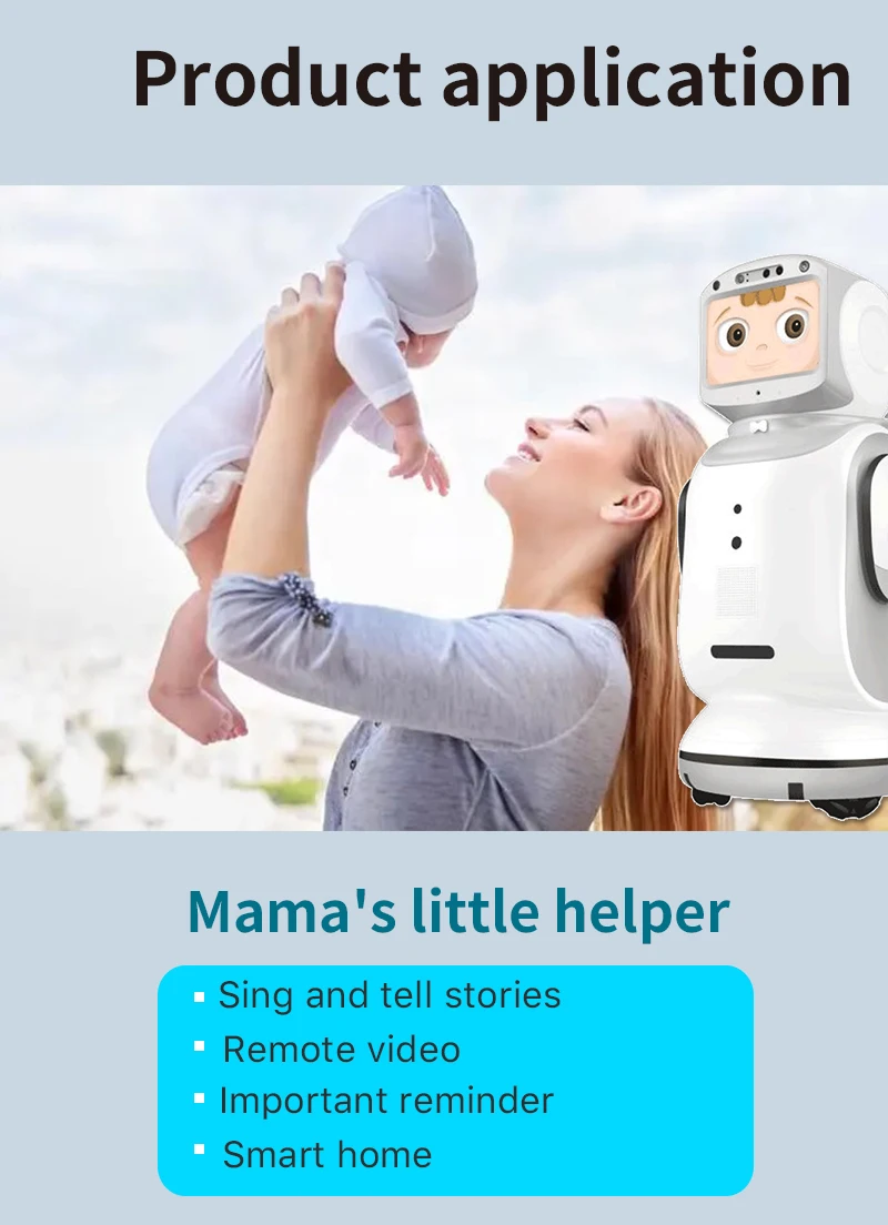 Human size AI reception guide service robot  Intelligent companion home service robot for hospital  showroom police station