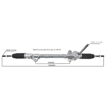 Hot Sell Mechanical Power Steering Rack For Hyundai IX35 2017- 56500-C9000