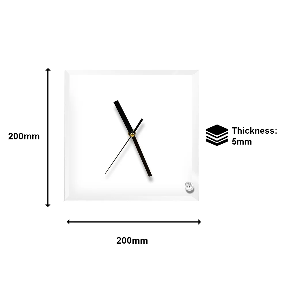 White Plastic Blank Sublimation Clock at Rs 150/piece in Rajarhat Gopalpur