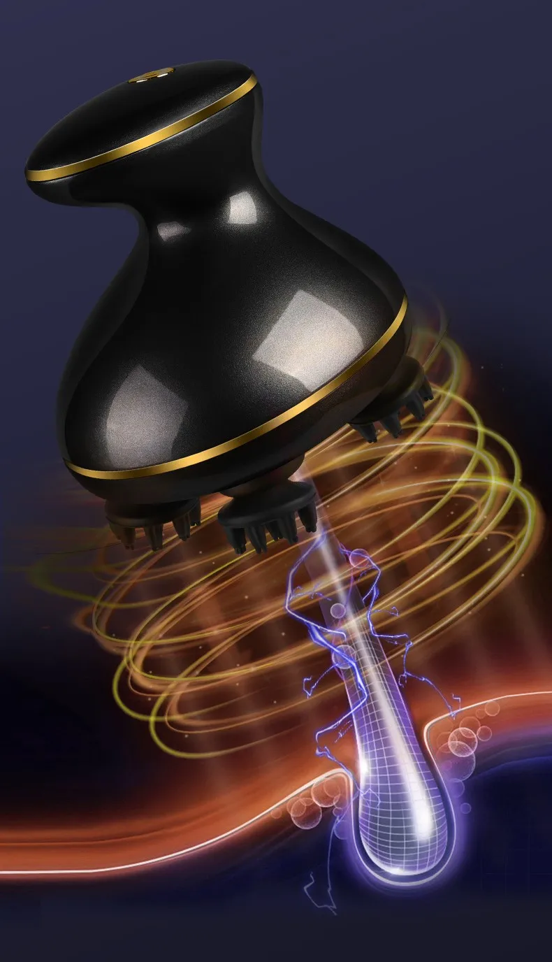 Ems Portable Electric Wireless Waterproof Head Scratcher Hair Scalp