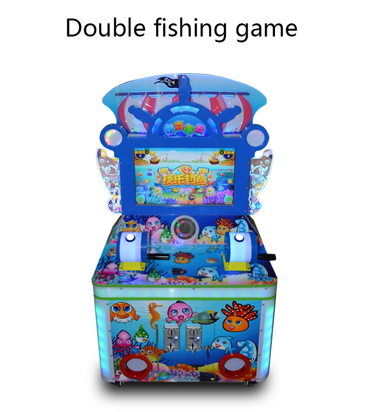 Kids Classic Fish Fishing Game Machine With Gashapon Coin
