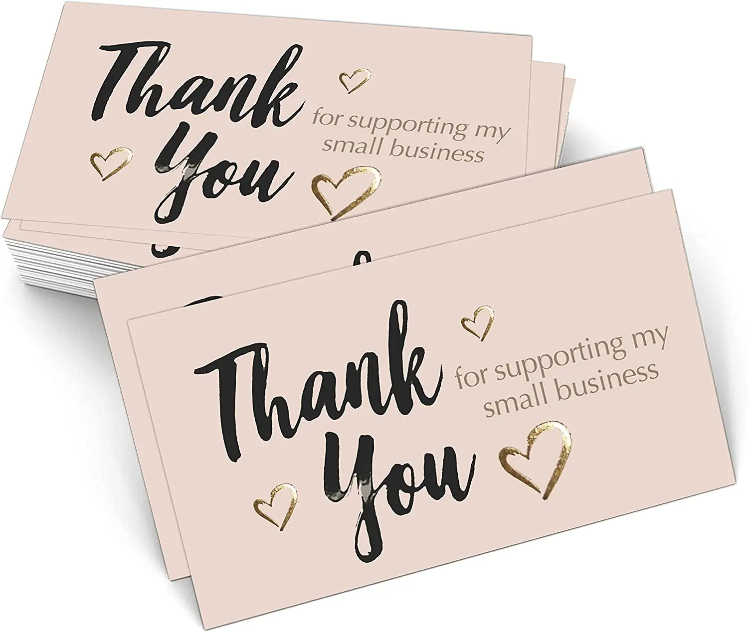 Thank You For Supporting My Small Business Cards For Online Retail Shop Small Business Customer Package Inserts Buy Gold Foil Business Card Christmas Gift Sticker Wreath Window Decoration Tatoo s Driver Round Sticker