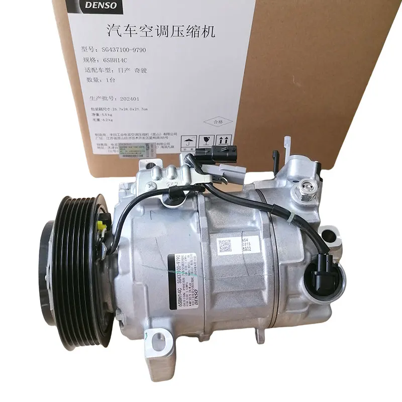 Denso 12V AC Compressor SG437100-9790 for Nissan X-Trail T32