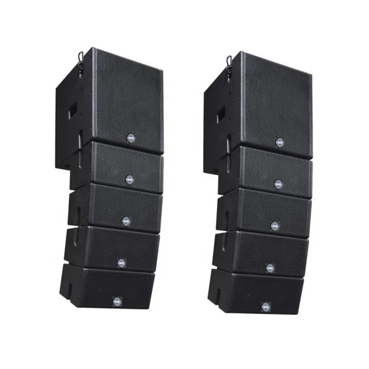 Morin COX-5.4 Mini Coaxial Line Array DJ Speaker System with Passive 120W Digital Mixer for Indoor/Outdoor Use
