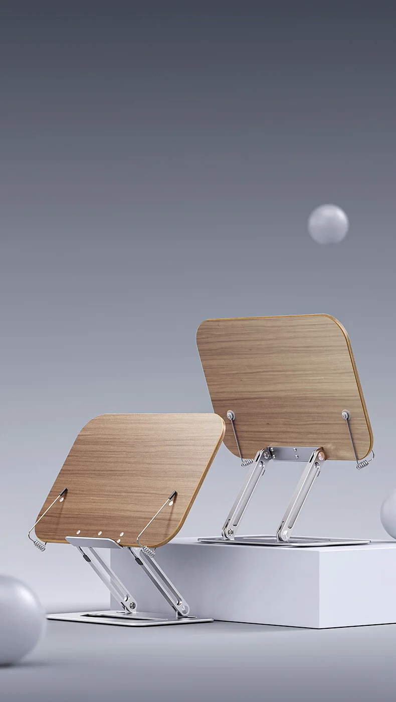 Boneruy Ergonomic Book Reading Stand Desktop Non Slip Folding Tablet ...