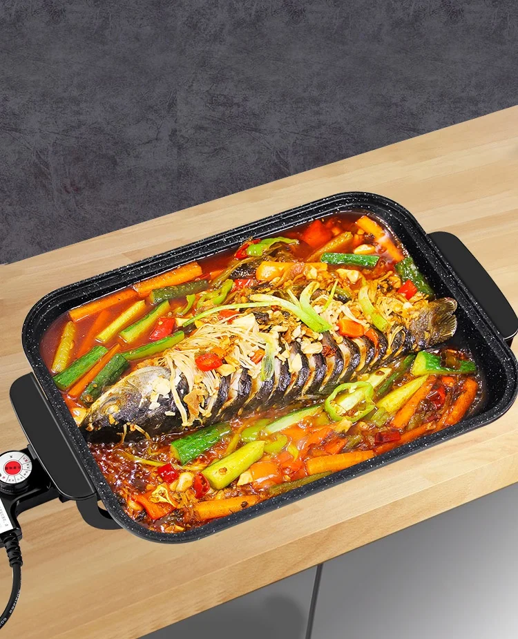 Discount Indoor Aluminum Korean steamboat pot electric hot pot with bbq grill plate round grills commercial for restaurant