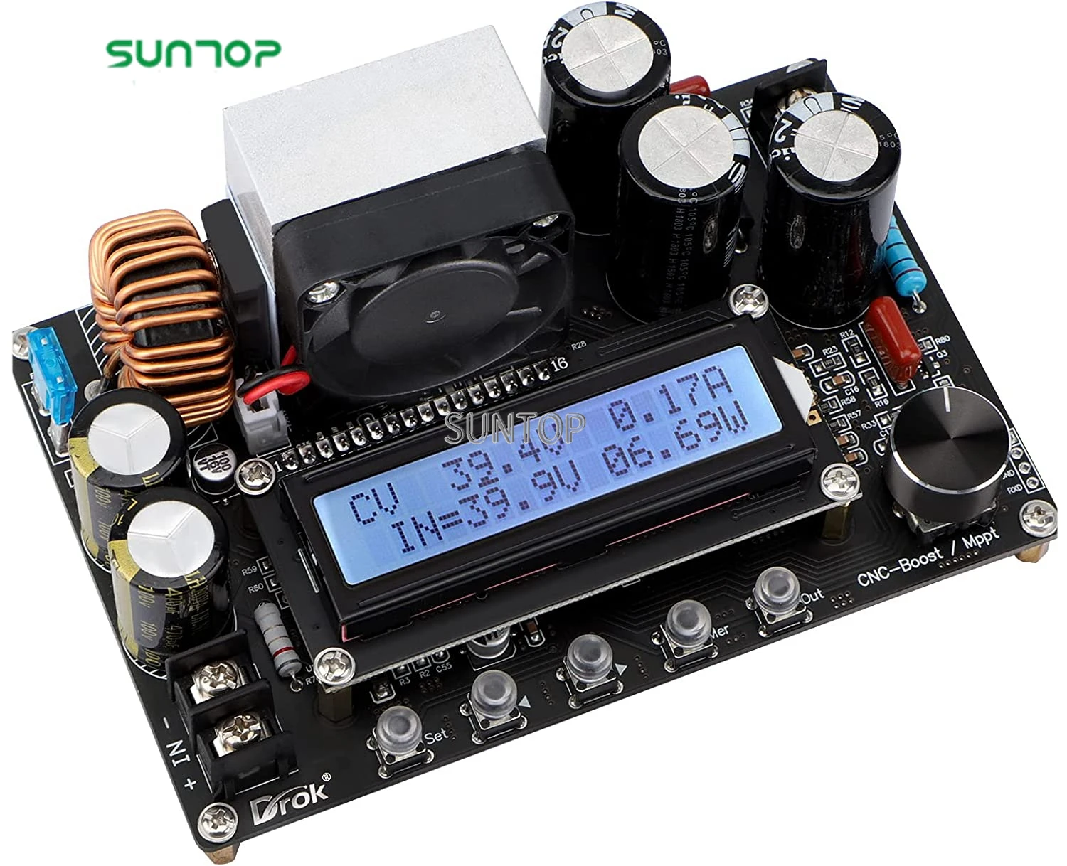 CNC 10V-65V to 12V-120V DC to DC 12V 24V 36V  12A 800W Adjustable Power Supply Voltage Regulator Module, Solar Panel  Charging,