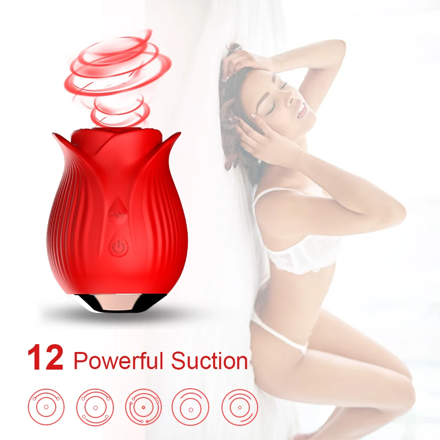 hot sex lubricant Adorime Rose Toy: 3 in 1 Design, Stimulates the Clitoris and Nipples
