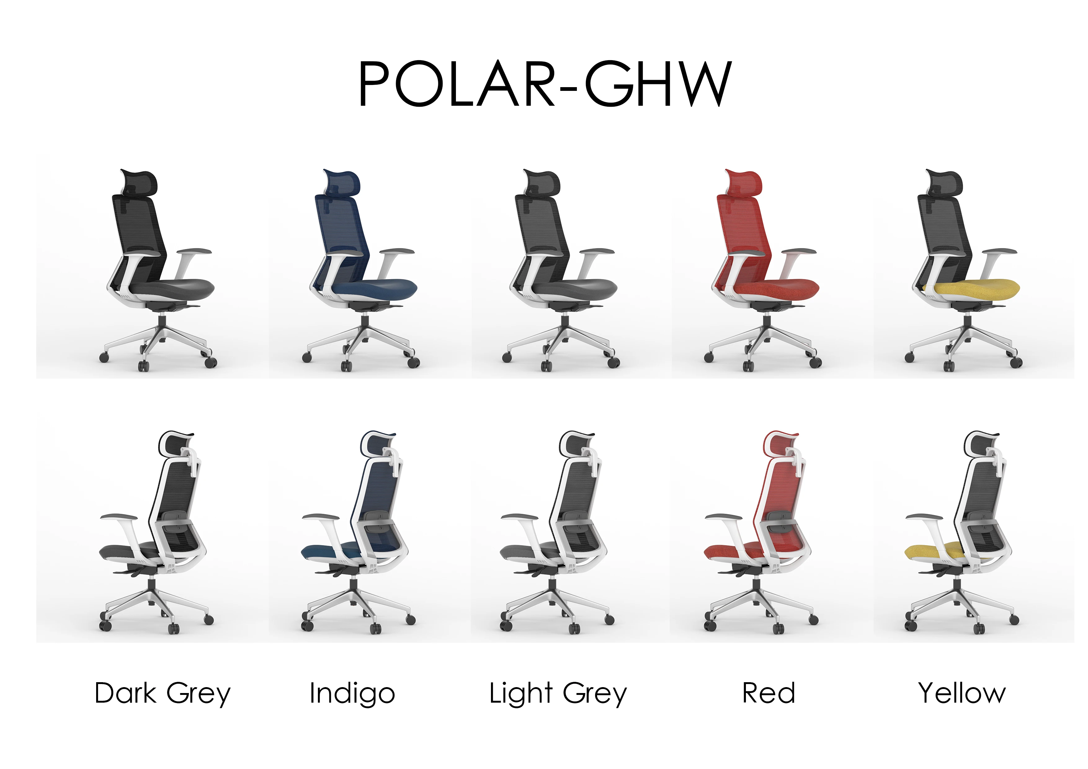 Home High Back Mesh Swivel Computer Desk Boss Chair Luxury Ergonomic Executive Commercial Office Chair with Headrest