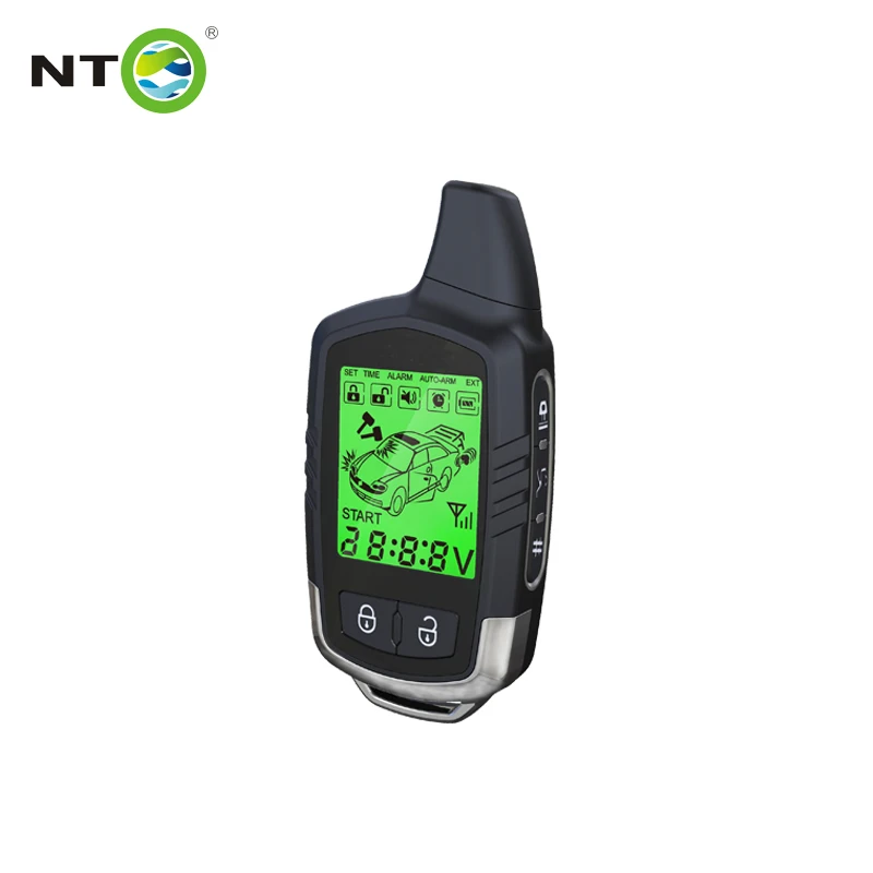 Anti Hijacking 2 Way Car Alarm System Car Security Alarm with LCD Display Remotes