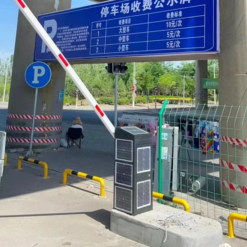 Outdoor Ce Approved Long Remote Control Distance Solar Powered Parking Barrier Gate