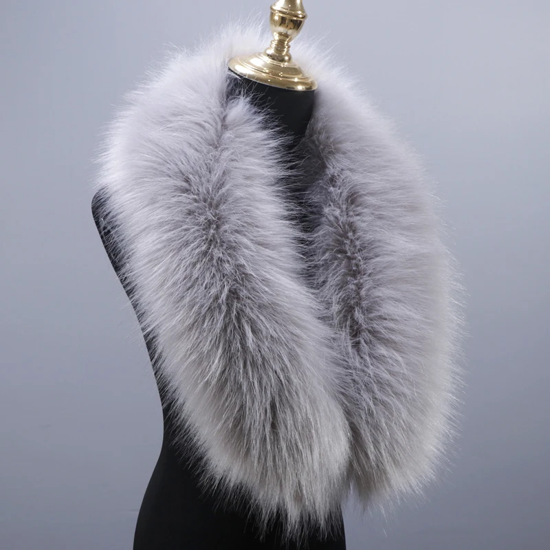 High quality detachable fur collars faux fur collar scarf faux fur collar trim