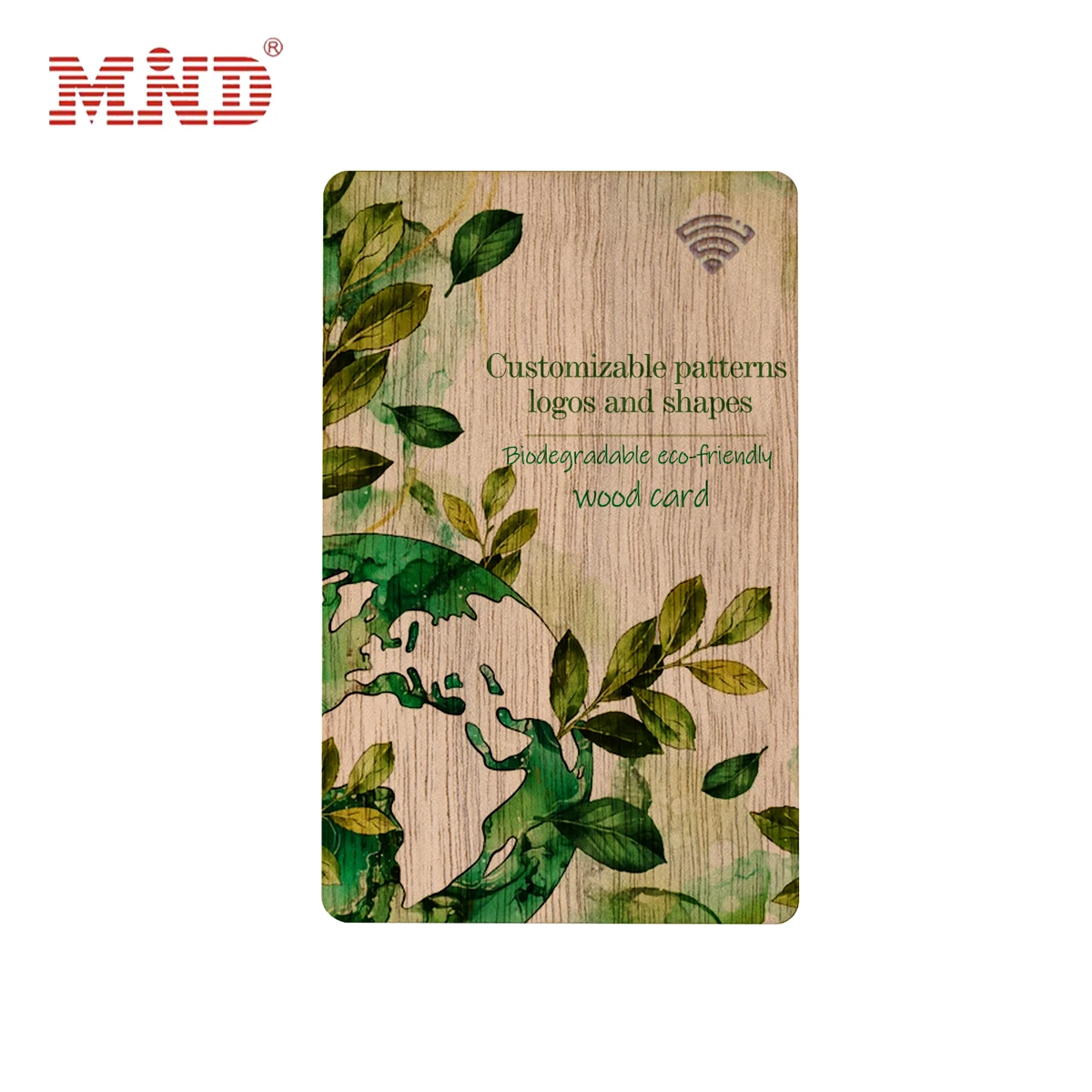 ISO 14443a 13,56 МГц Деревянная карта NFC с выгравированным логотипом Rfid пустая деревянная визитная карточка