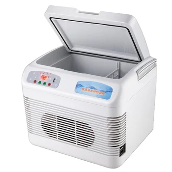 Hot sales 12Liters Dual-corecold and heat  Small Car refrigerator Home Mini Dormitory Refrigerator