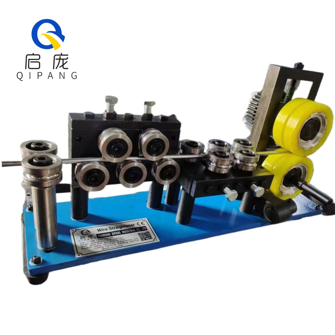 China Factory Manual Handle Feeder Wire Straighten Steel Tube Straightening Machine Trolley Wire Straightener