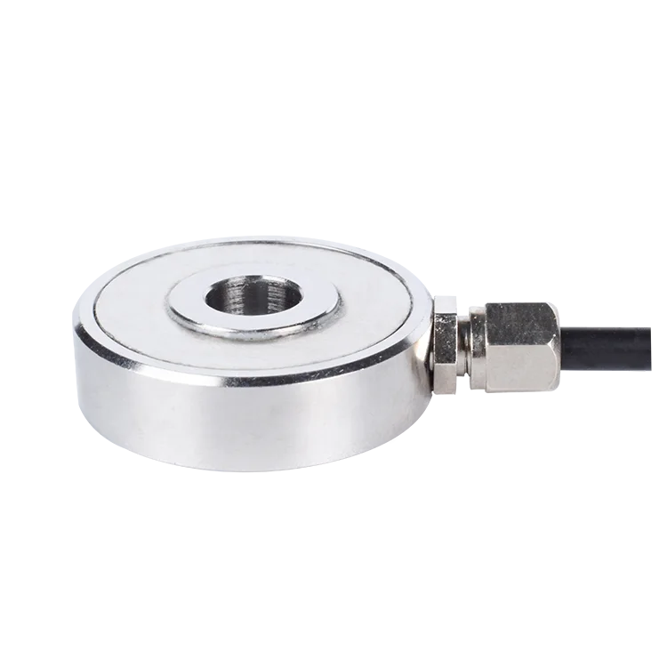 Annular Load Cell Donut Force Sensor Through Hole Type force transducer 500kg 1000kg For Bolt loading Rolling Mill System