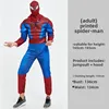 Spiderman estampado musculoso adulto