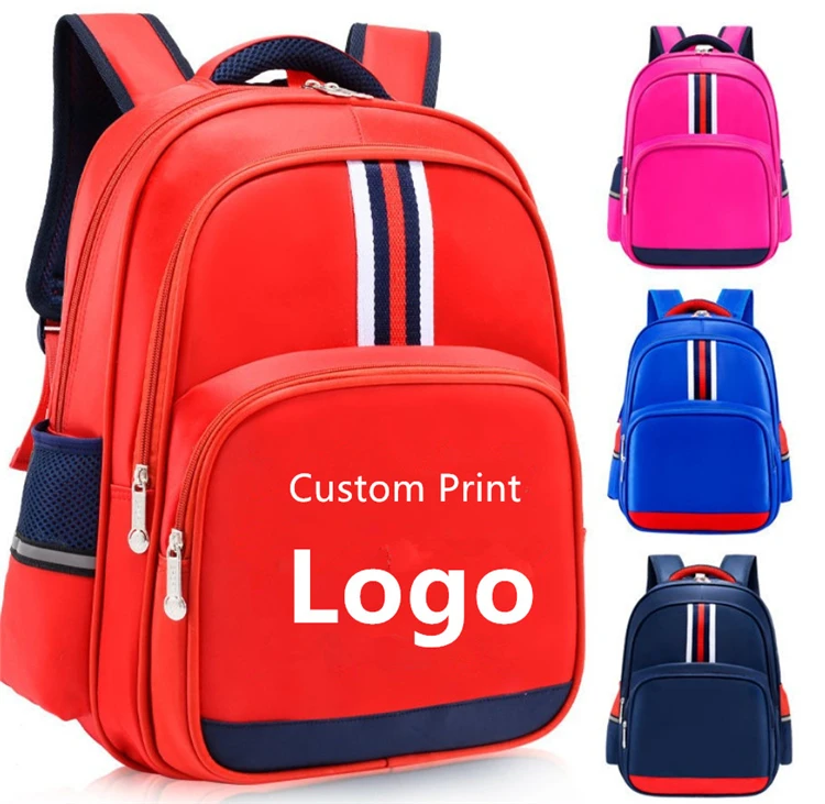 Promotional Custom Logo Printed Children Kids Book Bags Student