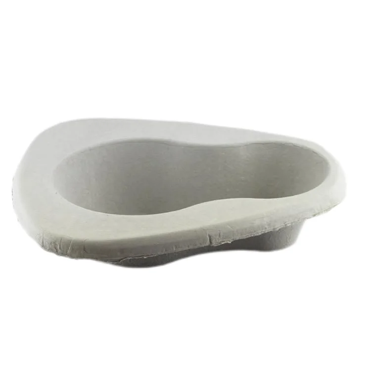 Customize Disposable Pulp Bedpan Waterproof, Degradable and Environmentally Friendly Material Urine Pot Vomit Basin Pulp Molded