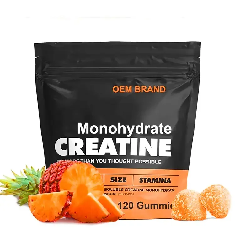 Private label  Private Label Low Sugar Creatine Monohydrate Gummy Candy Supplements 5g per serving Muscle Increase for Men Women