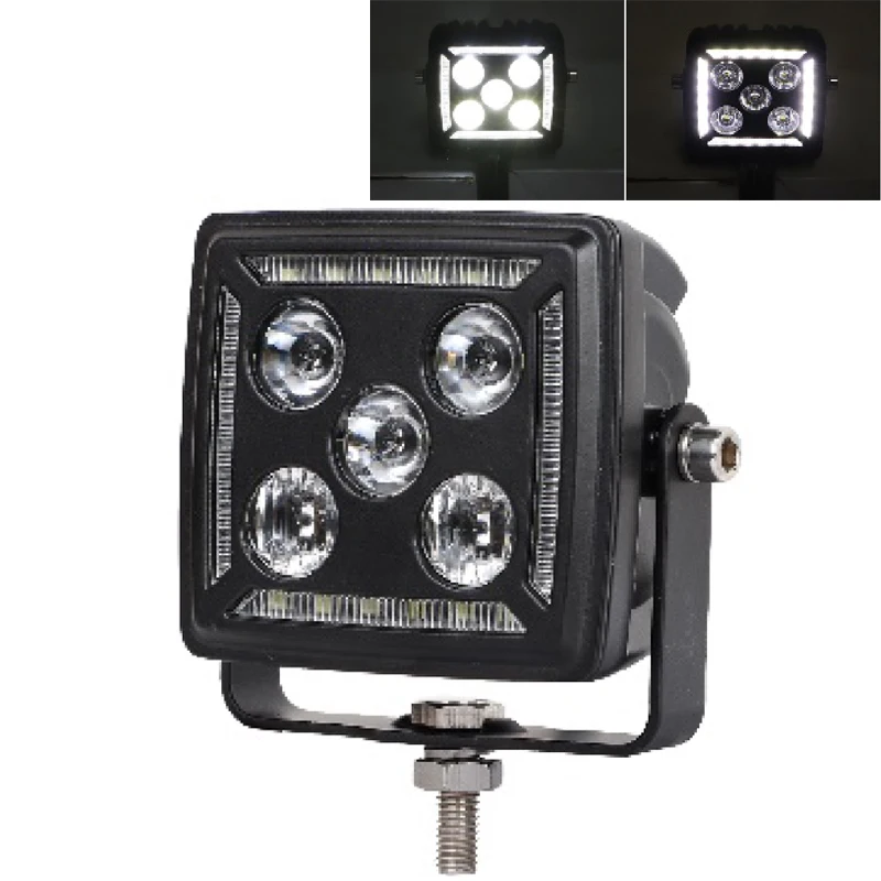 4-дюймовый светодиодный Рабочий фонарь 18 Вт с DRL для внедорожника, полноприводного грузовика, трактора, 4x4 ATV SUV 12 24 В, точечный прожектор 4,3 дюйма, светодиодный фонарь дальнего света