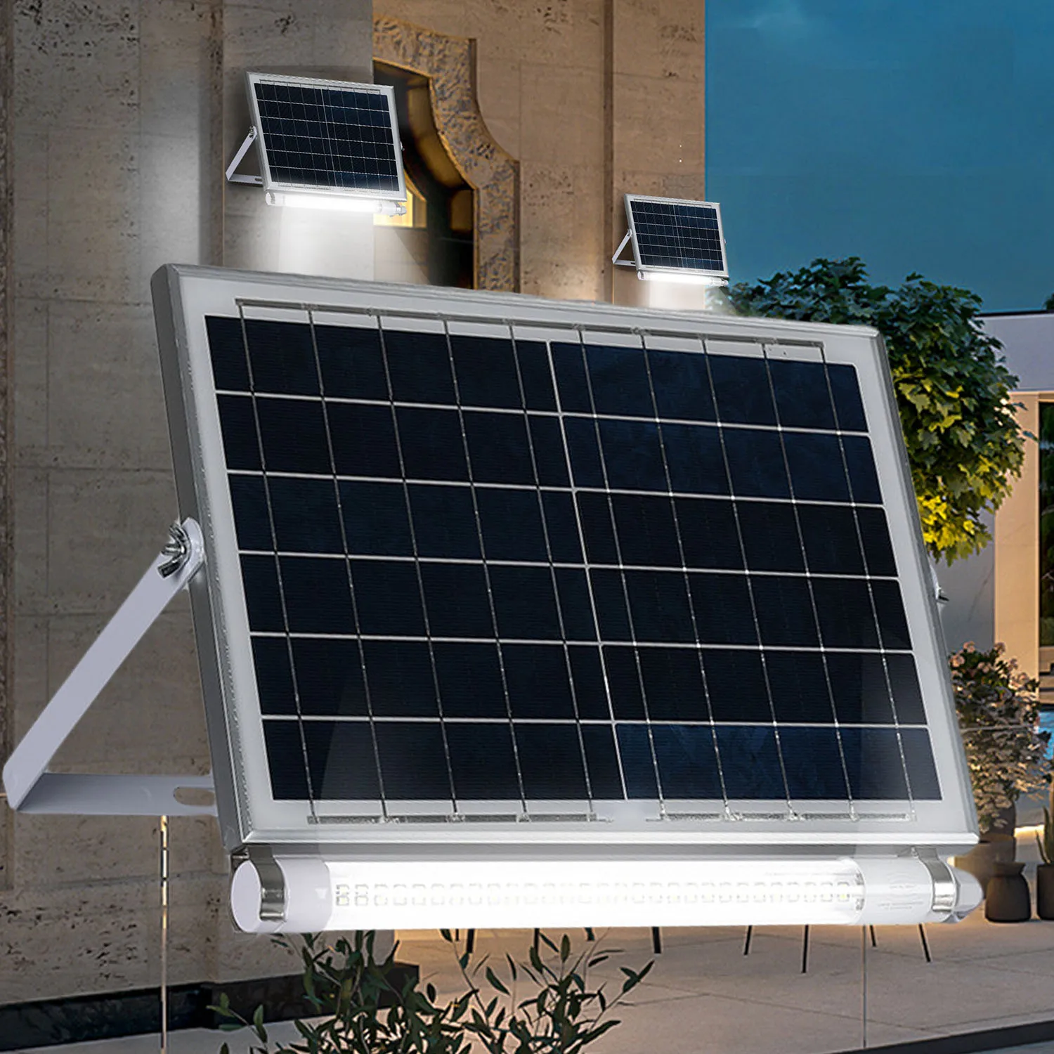 Outdoor Solar Powered Emergency Light Chargeable Waterproof Solar LED Tube Light