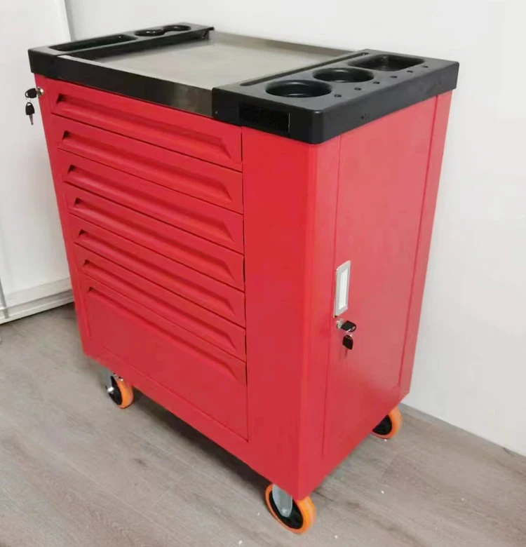 Heavy Duty Professional Movable Tool Trolley Chest Workshop Garage ...