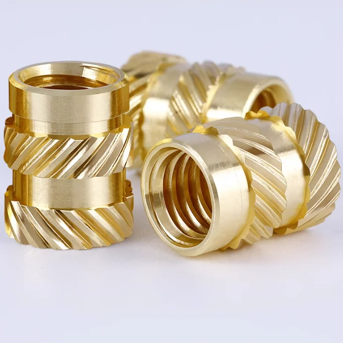 product excellent quality brass thread inserts nut for plastic fixing lock copper customized hex round thread knurled brass insert nut-59