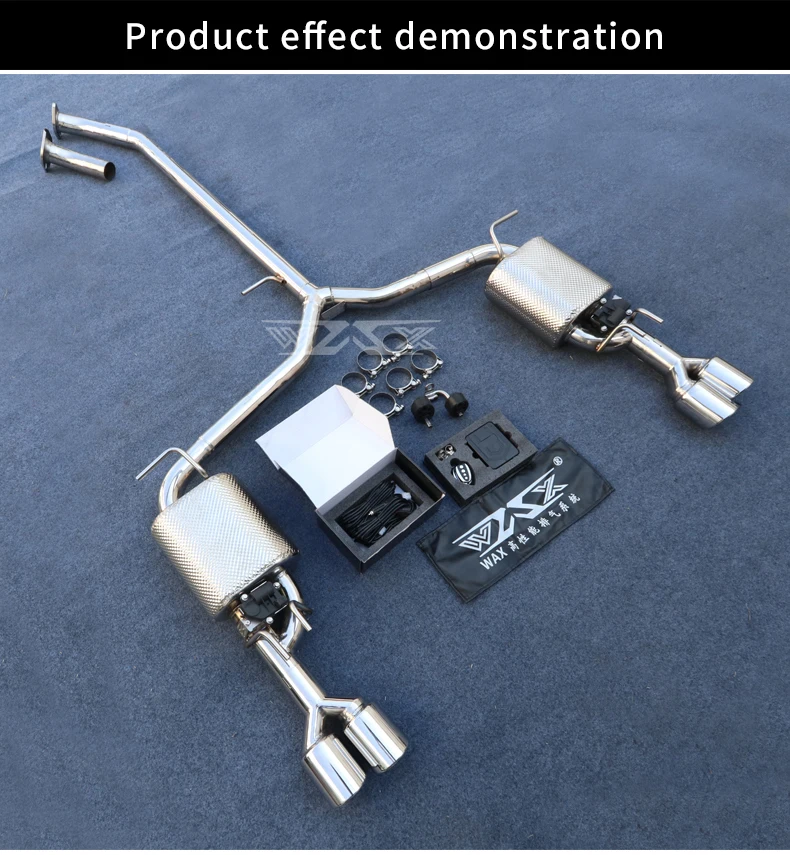 Exhaust Stainless Steel Catback System Exhaust Pipe For Toyota Camry SE 2.5 CLY  2019 Exhaust Catback System