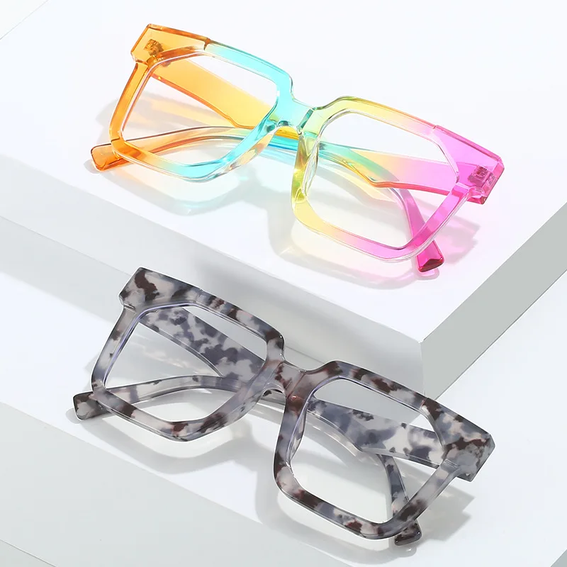 Shop Chic Oversized Eye Glasses with Plastic Square Frames