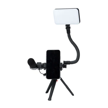Fotopro Multi Functional Smartphone Video Vloging Kit Tripod With Magic Arm and Rotation Ball Head detail image