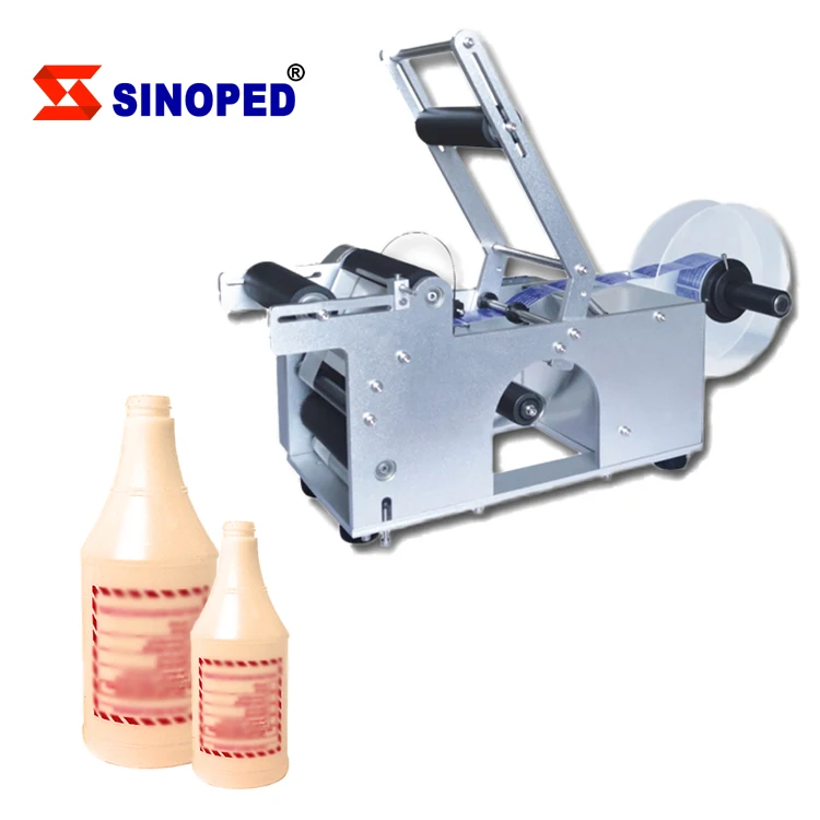 Lt50 полуавтоматическая машина для нанесения этикеток на круглые бутылки/полуавтоматический аппликатор для этикеток