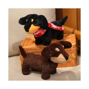 Realistic Dog Stuffed Animal Cute Dachshund Plush Toy Kawaii Puppy Dolls Plush Toys