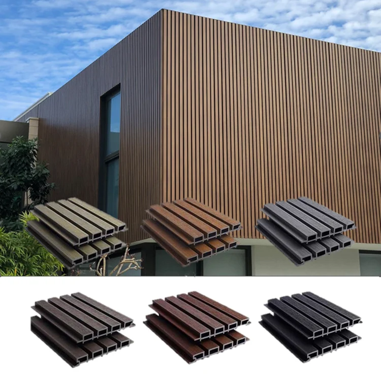 Direct Factory Sale Fireproof Composite Wood Cladding Exterior Wpc