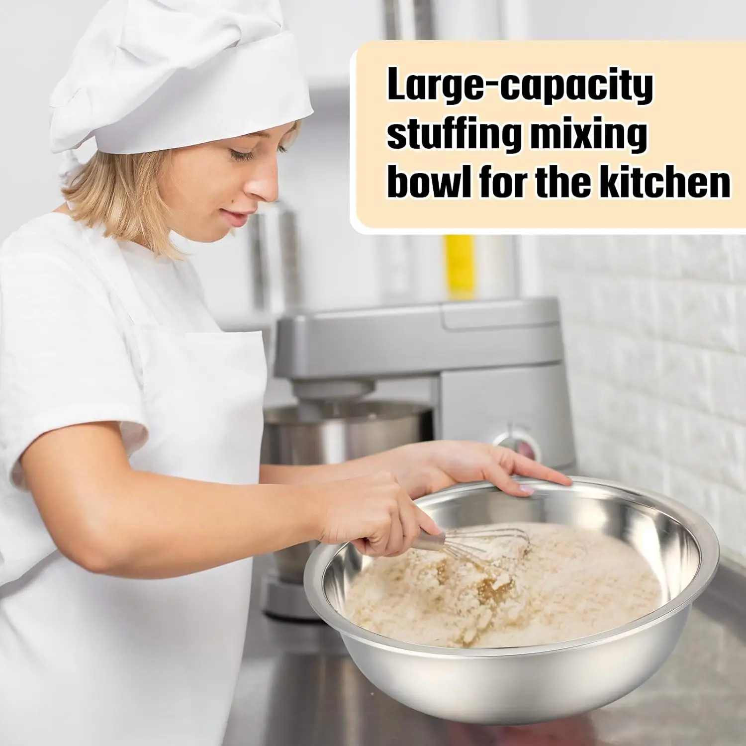 Set Di 4 Ciotole In Acciaio Inossidabile: Diametro 19,8 Cm, Miscelazione, Cucina, Picnic, Campeggio