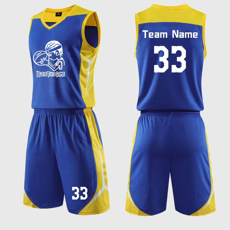 Универсальная полосатая баскетбольная форма сублимационная удобная Баскетбольная