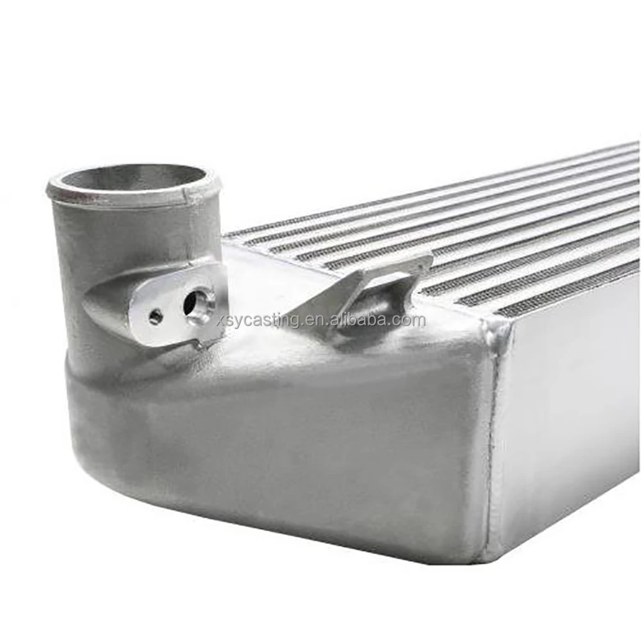Custom China Outlet Cast Aluminum Intercooler End Tank Bottom Right End
