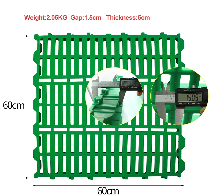 Sheep Plastic Slat Floor Reinforced Plastic Goat Slat Floor PP Material Sheep Shed Plastic Flooring for Goat Farm