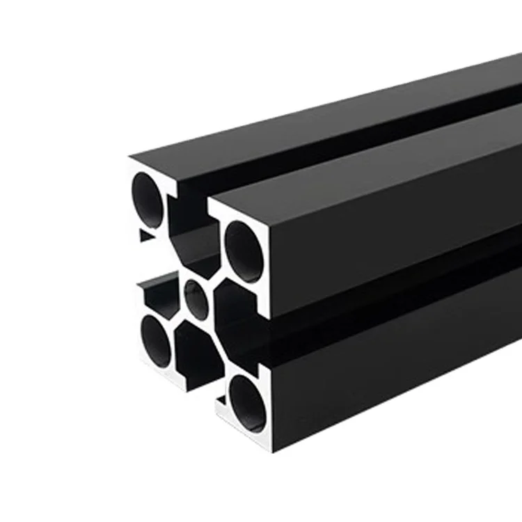 4040T Slot Sandblasted Oxidized Black Aluminum Profile Extruded Aluminum Profile for Industrial Aluminum Profile Workbench