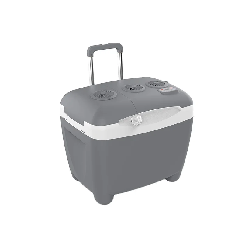 50l Camping Electric Portable Mini Cooler Box With Wheels Can Warmer ...