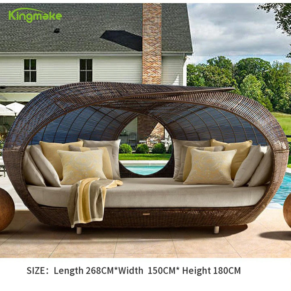 All Weather Outdoor Furniture Handmade Rattan Garden Balcony Sofa Set