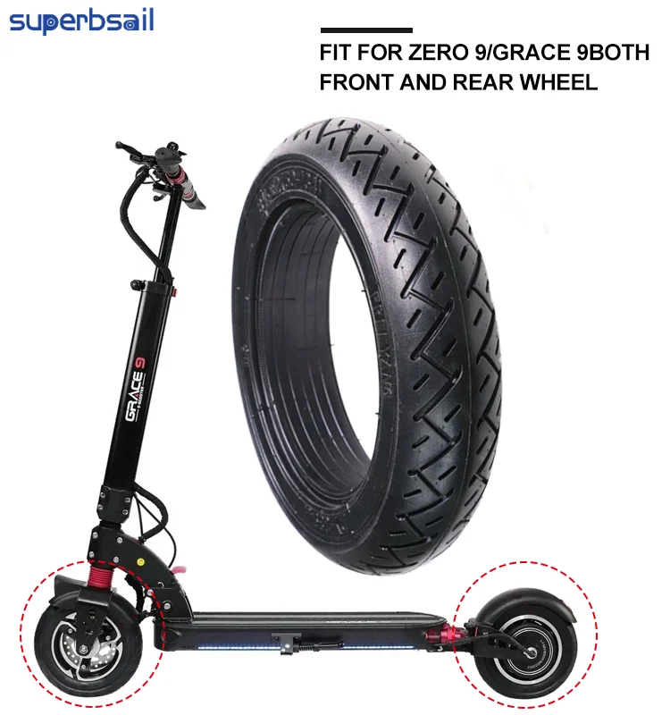 Superbsail 8 1/2x2 Solid Tire For Zero 8/9 Series INOKIM Light Scooter Tubeless Tire Anti-Punctured Honeycomb tyre details