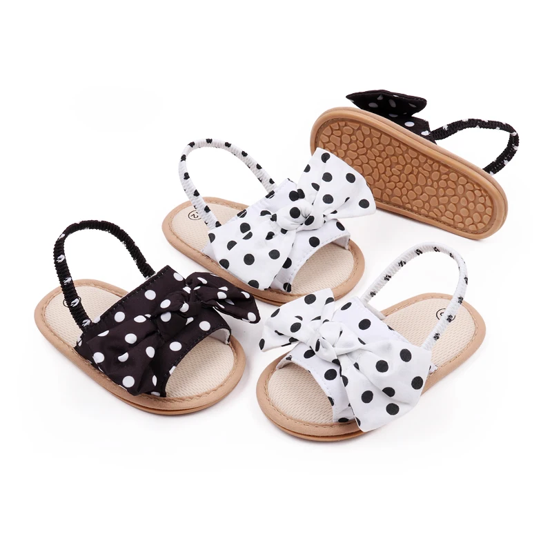 Baby Girl Shoes Summer Sandal Slip on Breathable Cute Bowknot 0-6